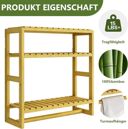 Galood Over The Toilet Storage Bathroom Shelves Wall Mounted 3 Tier Space Saver - Image 5