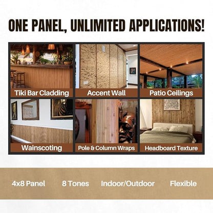 amaZulu Natural Bamboo Wall Panels 4x8 — Dark Brown Tambor Cladding, Rich Deep - Image 7