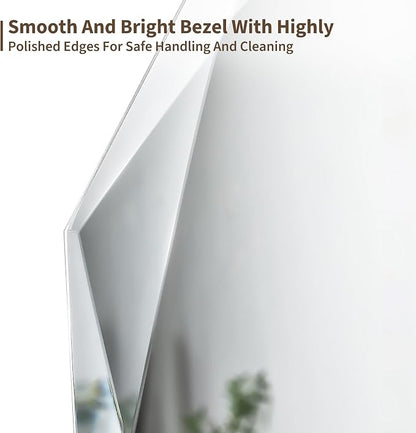 Suidia Bathroom Mirror, Frameless Bathroom Mirror - Image 9