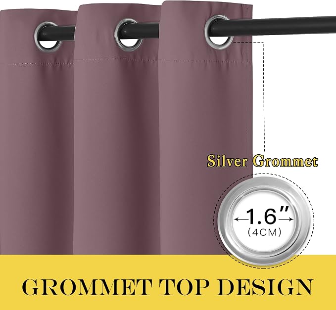 NICETOWN Blackout Window Curtain 90 inch Length - Image 4