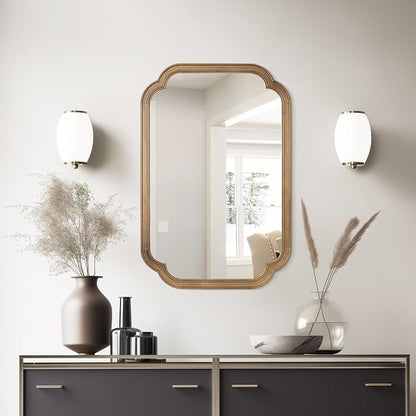 WallBeyond 20" x 30" Rounded Corner Arch Wall Mirror - Image 3