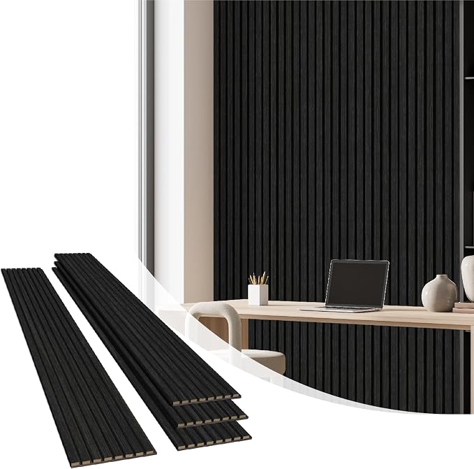 Olanglab Wood Wall Panels 4 Pack, Wood Slat Acoustic Wall Panels, 94.5"x12.6" by Olanglab