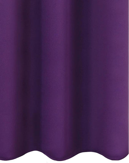 LEMOMO Purple Blackout Curtains 34 x 54 Inch Length/Set of 2 Curtain - Image 9