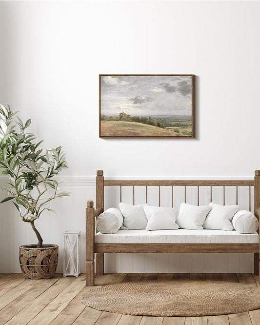 InSimSea Framed Canvas Wall Art Vintage Decor, Large Landscape Wall Art - Image 2