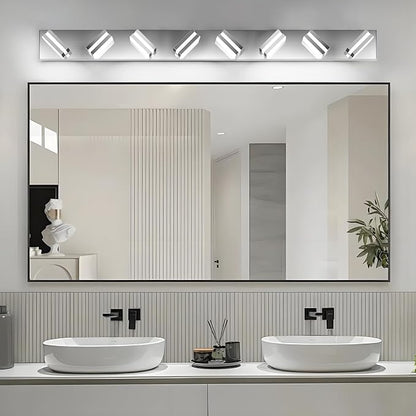 IZORRO LED Modern Bathroom Lights Fixtures, Chrome Acrylic Wall Lighting - Image 6