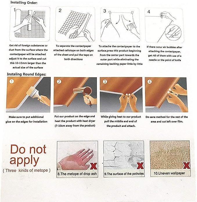 3D Wood Grain Self Adhesive Peel and Stick Waterproof Wall Border Easy to Apply - Image 6
