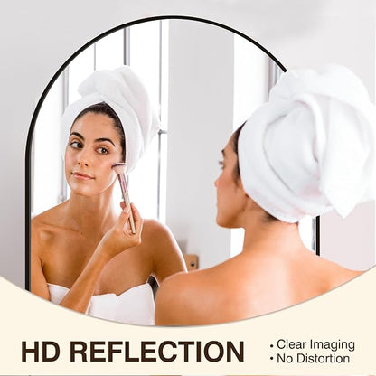 FICTOR Bathroom Mirror for Wall, Arched Vanity Bathroom Mirror for Over Sink - Image 4