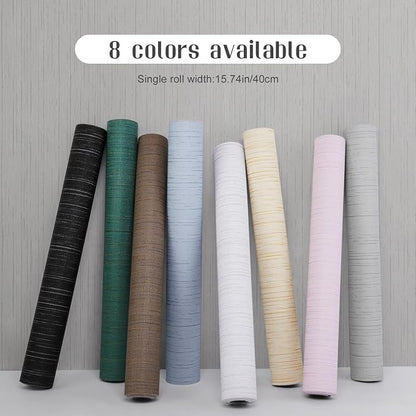 Grey Grasscloth Wallpaper Peel and Stick Wallpaper Texture Contact Paper - Image 3