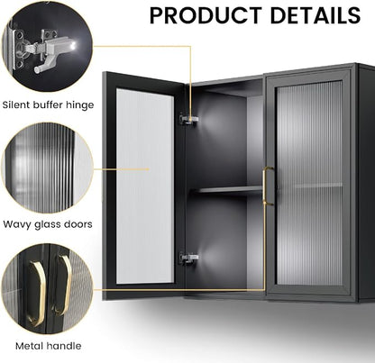 Furnaza LED Wall Storage Cabinets - Image 5