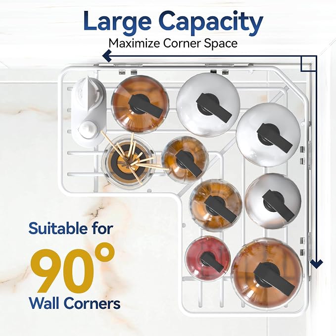 YASONIC Shower Caddy Corner, No Drilling Shower Organizer Corner - Image 3