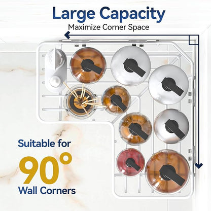 YASONIC Shower Caddy Corner, No Drilling Shower Organizer Corner - Image 3