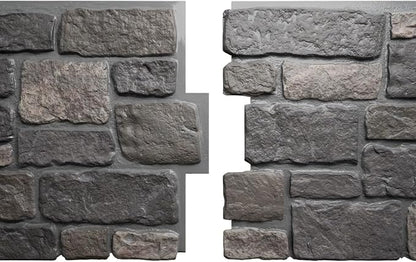 EverStone Cobblestone Faux Stone Panel, Charcoal Color - Image 8