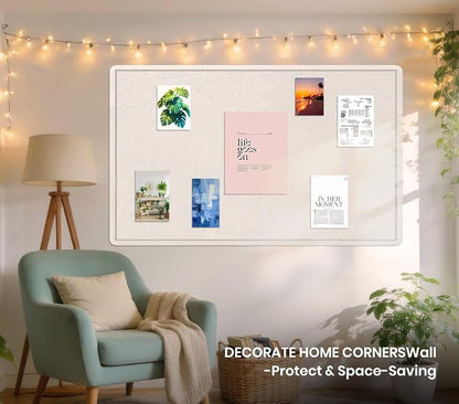 Bulletin Board - 35 x 17.5 inches Decorative Felt Pin Board - Cork Board - Image 2