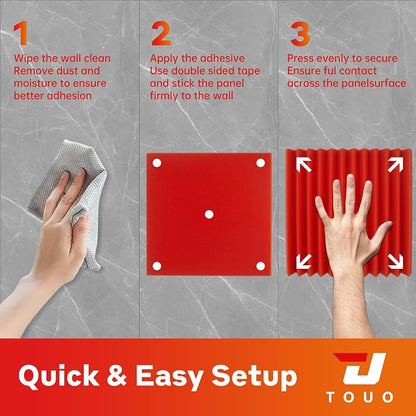 24 Pack Acoustic Panels – Sound Proof Foam Panels - Image 8