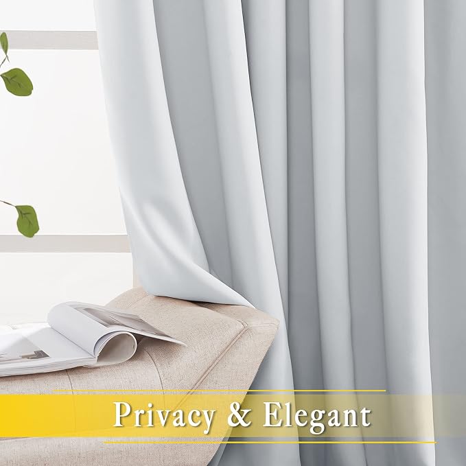 NICETOWN Patio Door Curtain Room Darkening Drapes, Grommet Top Light Blocking - Image 6