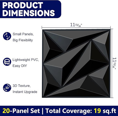 3D Wall Panel for Interior Wall Decor, PVC Wall Panels for Living Room Bedroom - Image 3