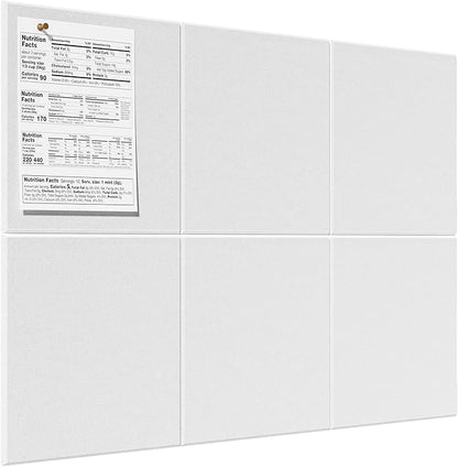MaxGear Large Cork Board for Wall 36" x 24", 6 Pack Felt Wall Tiles by MaxGear
