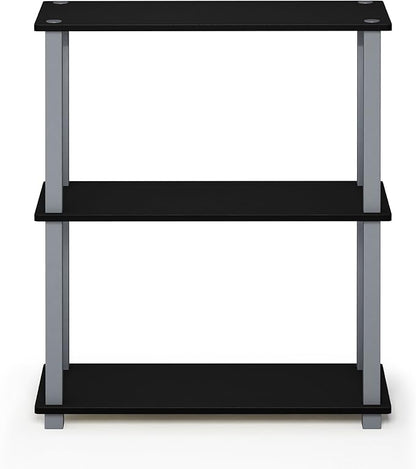 Furinno TURN-S-TUBE Storage Shelves Set of 2, 3-Tier Book Shelf, Corner Shelf - Image 6