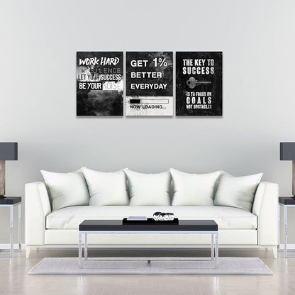 KAWAHONE Motivational Success Canvas Wall Art - Image 4