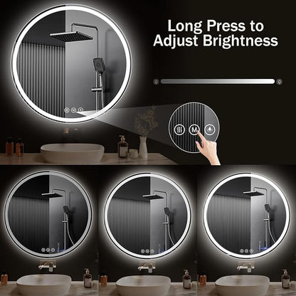 LED Bathroom Mirror 36 Inch Round Bathroom Mirror - Image 7