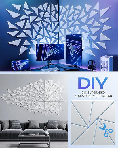12 Pack Acoustic Panels, Sound Proof Foam Panels - Image 5