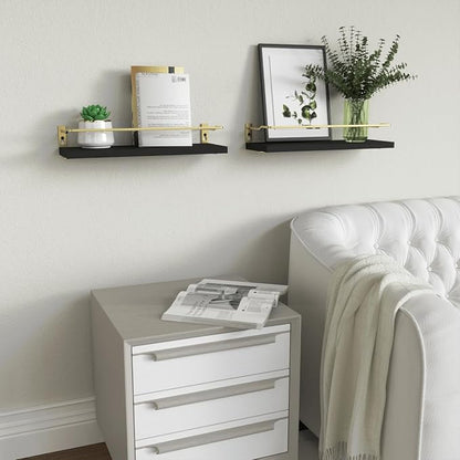RICHER HOUSE Bathroom Floating Wall Shelf Set of 2 - Image 7