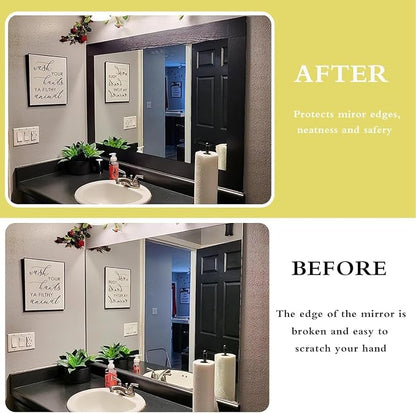 Teemall 10M Black Wood Grain Removable PVC Waterproof Border Wall Decor - Image 3