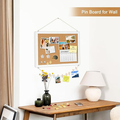 Double-Sided Cork Board for Wall, Picture Display Vision Board Corkboards for - Image 7