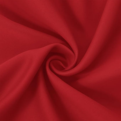 LEMOMO Blackout Curtains 66 x 84 inch/Bright Red Curtains Set of 2 - Image 5