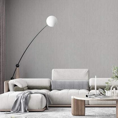 Grey Grasscloth Wallpaper Peel and Stick Wallpaper Texture Contact Paper - Image 4