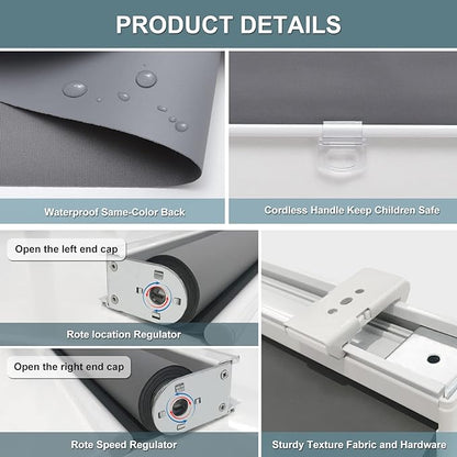 Cordless Roller Shades Blackout Blinds - Image 3