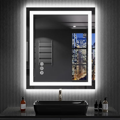 LOAAO 24"X32" LED Bathroom Mirror by LOAAO