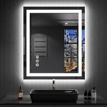 LOAAO 24"X32" LED Bathroom Mirror by LOAAO