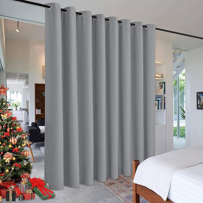 RYB HOME Room Divider Curtains Blackout, Total Privacy Curtains Screen Partition by RYBHOME