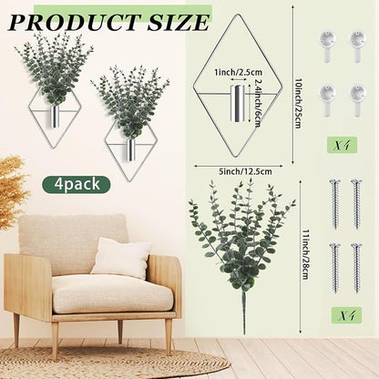 Jexine 4 Pcs Hanging Planters - Image 2