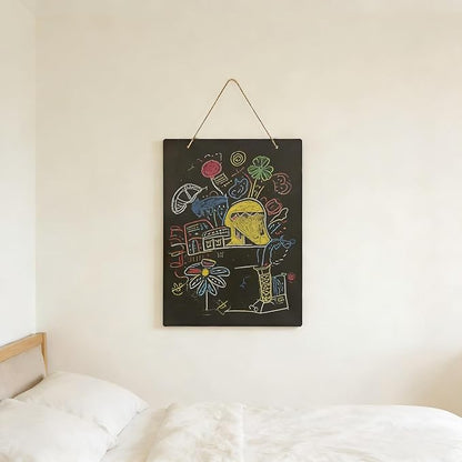 Hanging Chalkboard 12x16 Inch Double-Sided Chalkboard Sign Decorative - Image 4