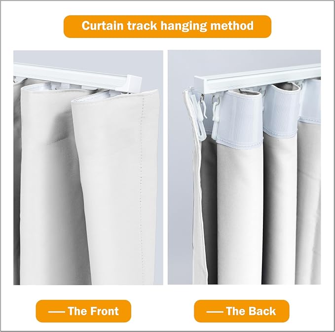 Hoeflife Room Divider Curtains Blackout Floor to Ceiling Curtain - Image 5