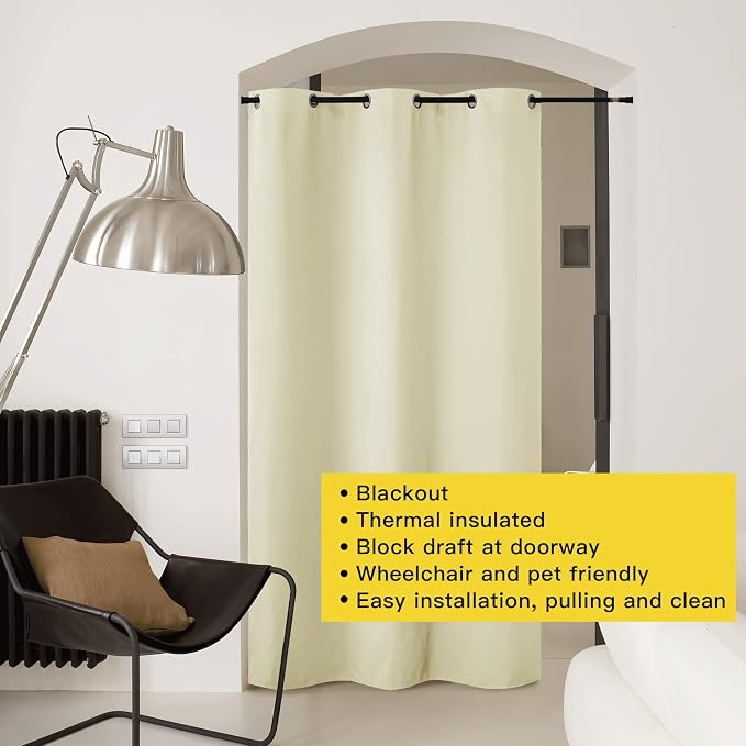 NICETOWN Door Curtain for Doorway Privacy, Curtains 84 Inch Length, Room - Image 8