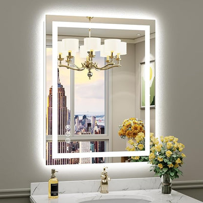 Briivue 28x36 Inch LED Bathroom Mirror by Briivuemodernmirrors