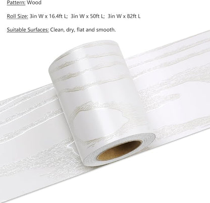 LACHEERY 3in x 82ft Thick White Bulletin Board Border Self Adhesive Mirror - Image 2