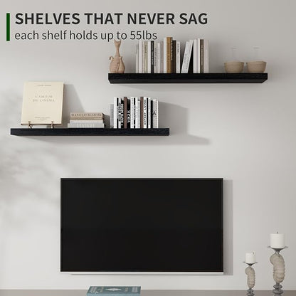 Marsmiles Wood Floating Shelves - Image 4