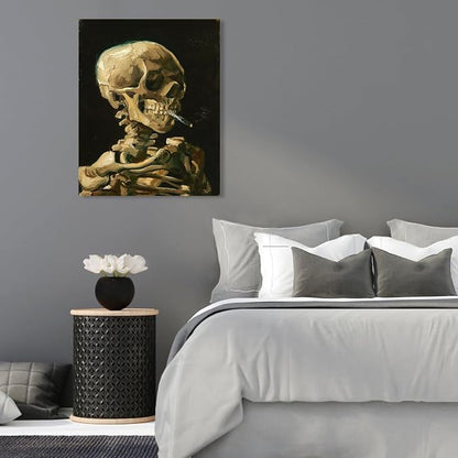 1 KINGO Van Gogh Canvas Wall Art: Skull of a Skeleton - Image 6