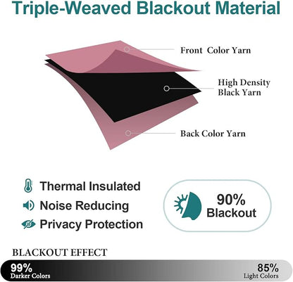 ChrisDowa Blackout Curtains 120 Inches Long - Image 4