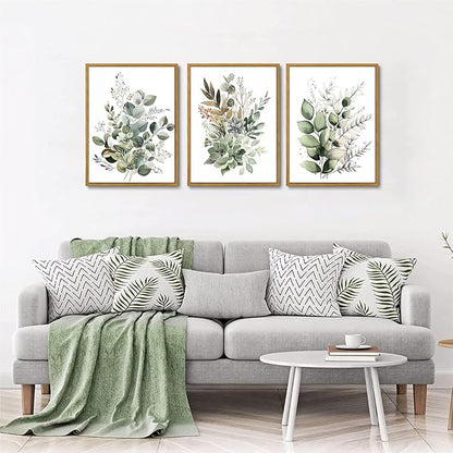 Bwodke Botanical Wall Art Plant Floral Watercolor Poster Canvas Prints Set of 3 - Image 2