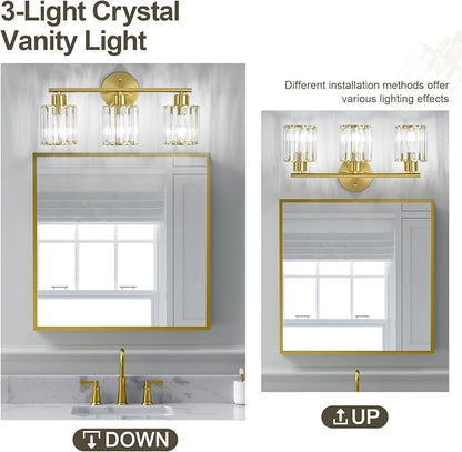 Crystal Bathroom Light Fixtures, Bathroom Lighting Fixtures Over Mirror - Image 5