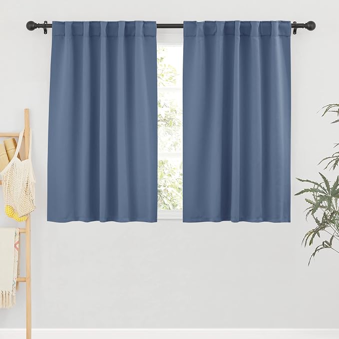 RYB HOME Small Window Curtains Blackout, Privacy Thermal Insulating Drapes by RYBHOME