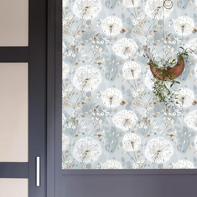 Nukofal Floral Wallpaper Peel and Stick Dandelion Wallpaper Floral Contact - Image 3