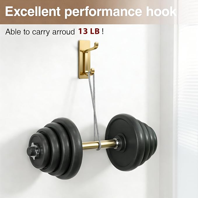 pickpiff Self Adhesive Hooks, Extra Sticky 10LB, Heavy Duty Stainless, Stick On - Image 3