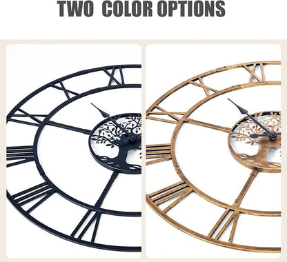 40 Inch Large Wall Clock for Living Room – Bronze Metal Clock - Image 7