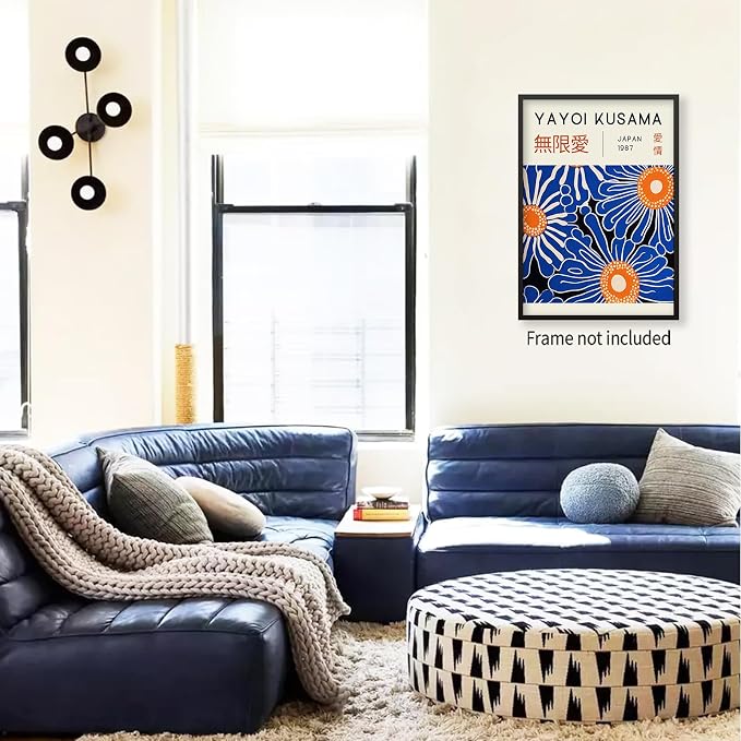 Yayoi Kusama Print Vintage Japanese Wall Art Abstract Yayoi Kusama Poster - Image 5